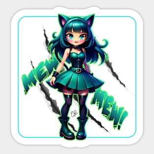 CATGIRL NEKO COSPLAY - MEW MEW! KITTEN D1 Sticker